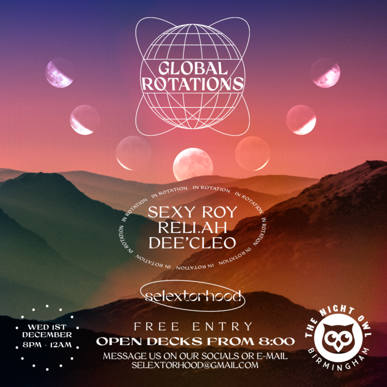 Global rotations gig flyer. Details in post.