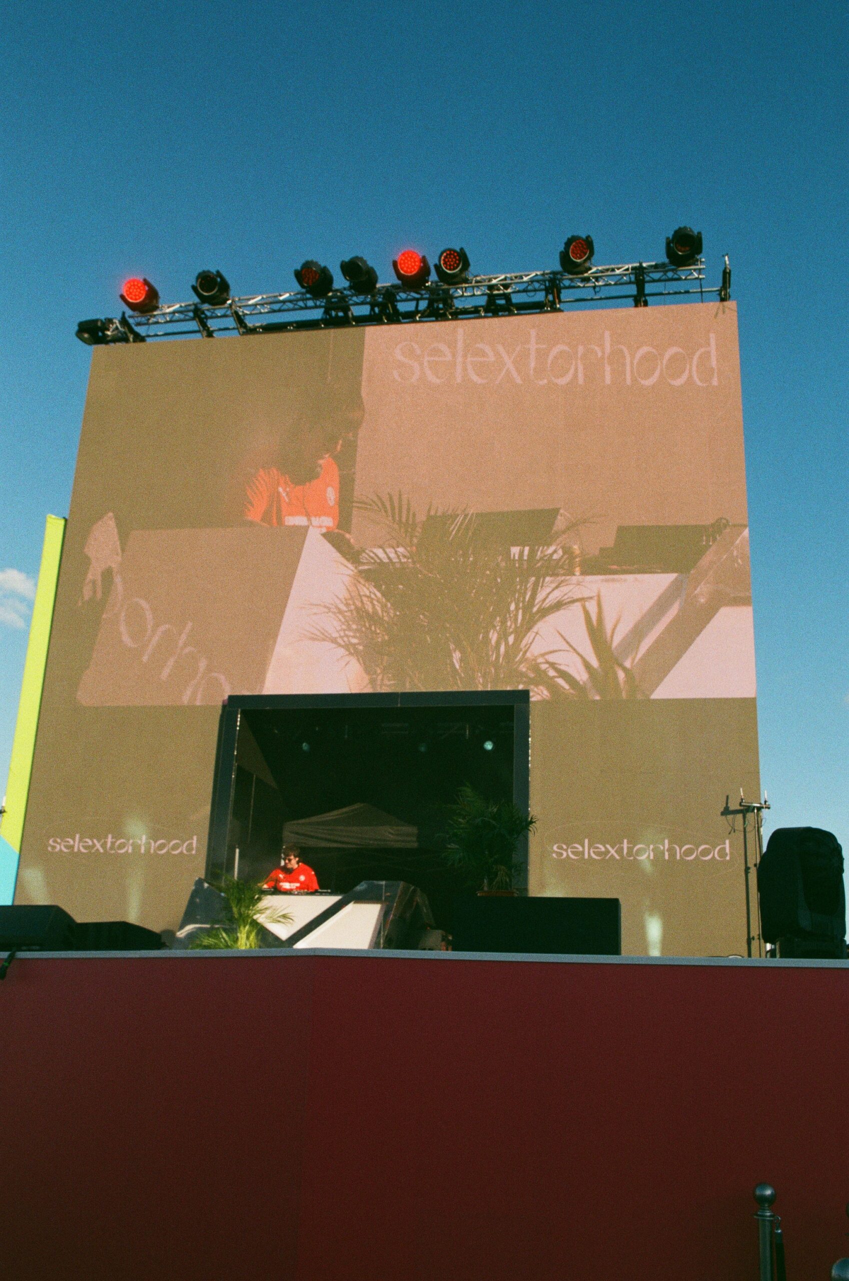 Me DJing on a huge stage at Smithfield as part of the Commonwealth Games 2022